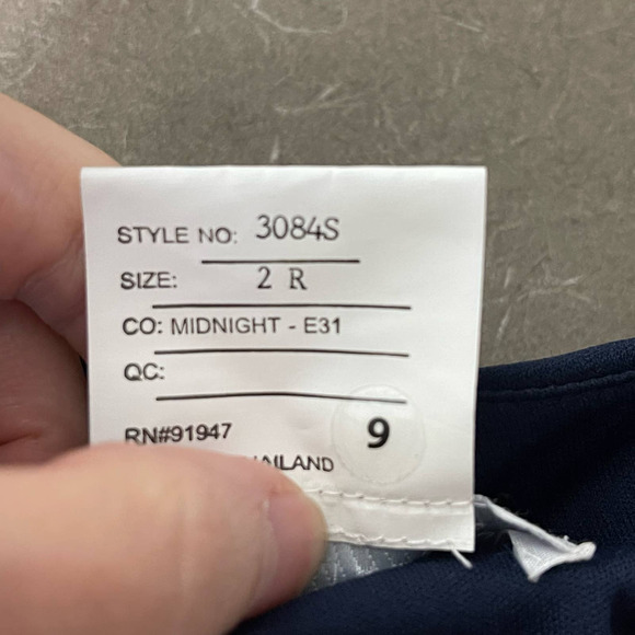 Dessy Collection Vivian Diamond Blue Midnight Bow-Back Trumpet Gown NWT Size 2 R - Picture 9 of 9